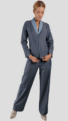 Pantalón formal en índigo