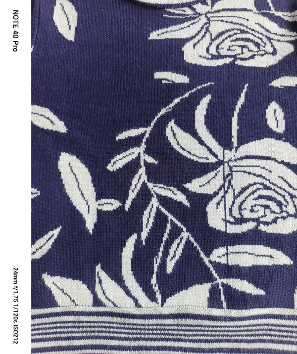 Buzo cuello alto jacquard