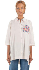 Blusa almilla estampada