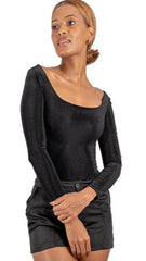 Body negro manga larga