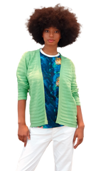 Buzo abierto acanalado fondo entero