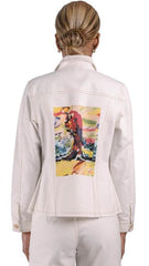 Chaqueta de algodón estampada