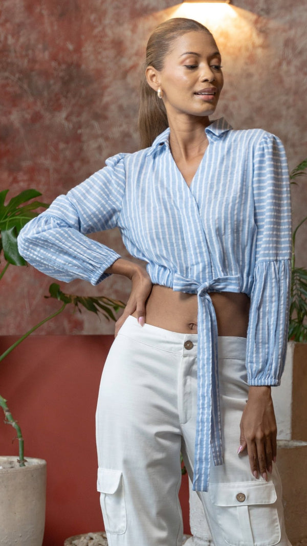 Blusa kimono algodón