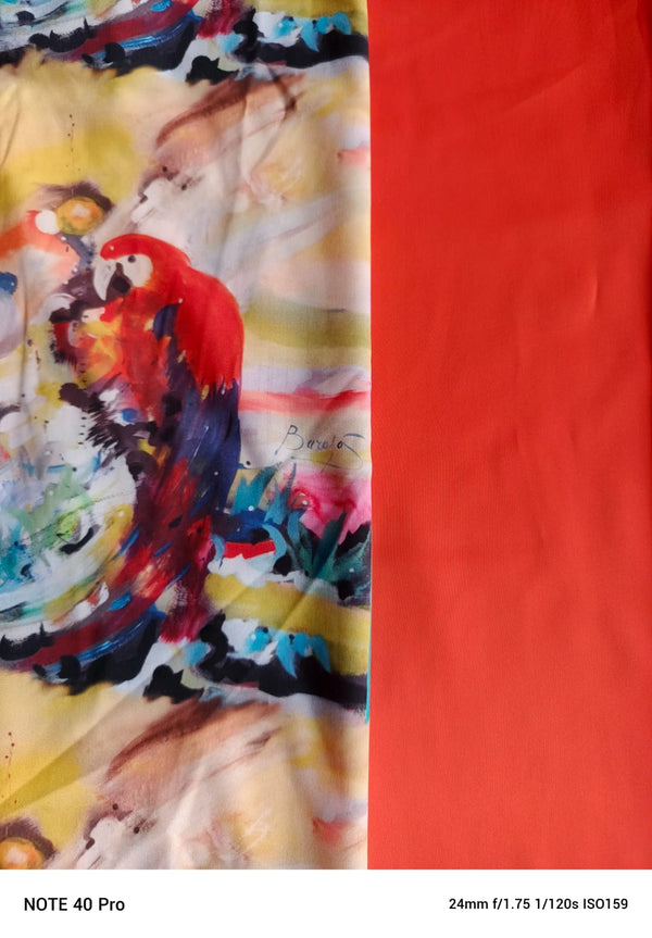 Vestido escote barco manga puff