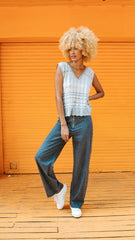 Pantalón índigo bota recta