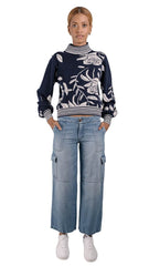 Pantalón jogger en índigo