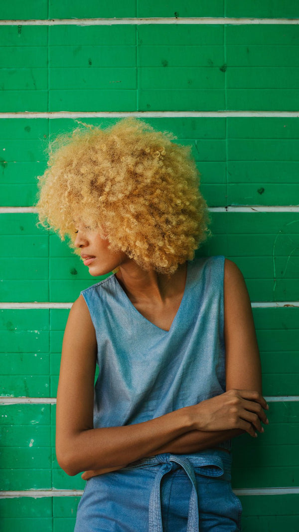 Top ídigo 100% algodón