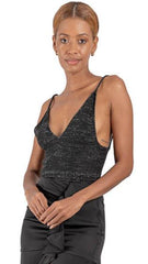 Top tejido tiritas con lurex